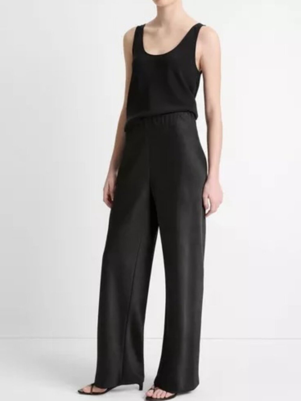 Vince Fluid Bias Pant Black Size S